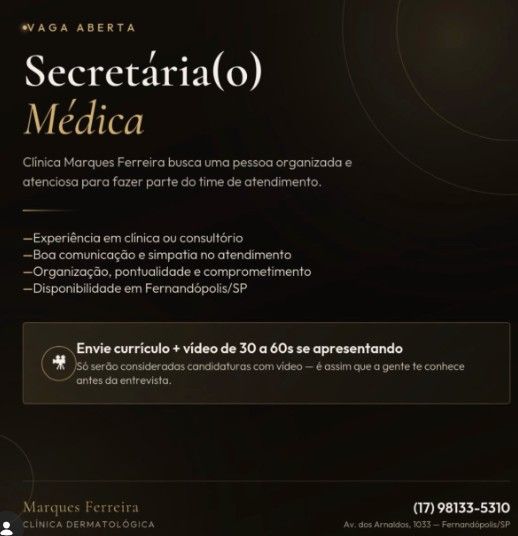 SECRETARIA(O) MÉDICA